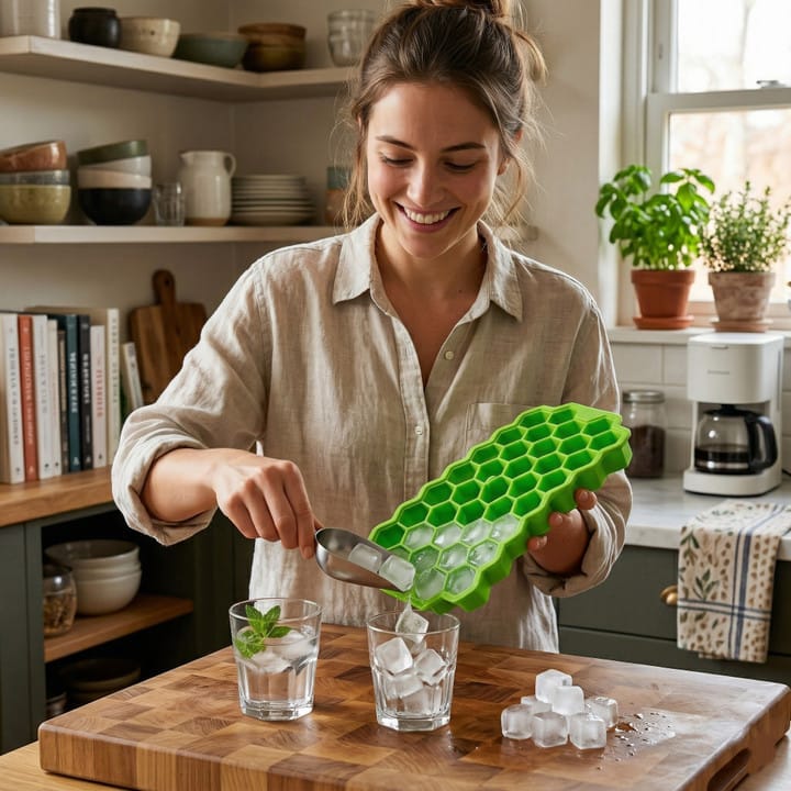 HoneyComb Silicone Ice Cube Tray Multi-Purpose Mold for chocolate and jelly making