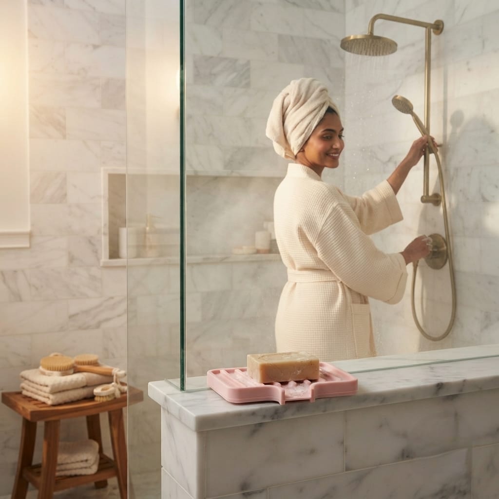 Modern Silicone Soap Tray for Bathroom & Kitchen Sink