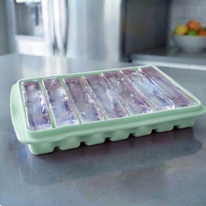 1-Piece Strip Silicone Ice Cube Tray – Food Grade Cube Mold for Freezer, Drinks & Cocktails (Copy)