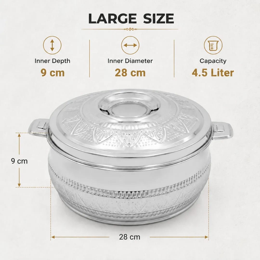 Premium Engraved Insulated Stainless Steel Hot Pot