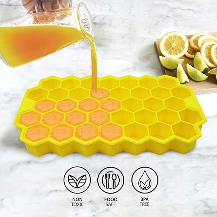 HoneyComb Silicone Ice Cube Tray Multi-Purpose Mold for chocolate and jelly making