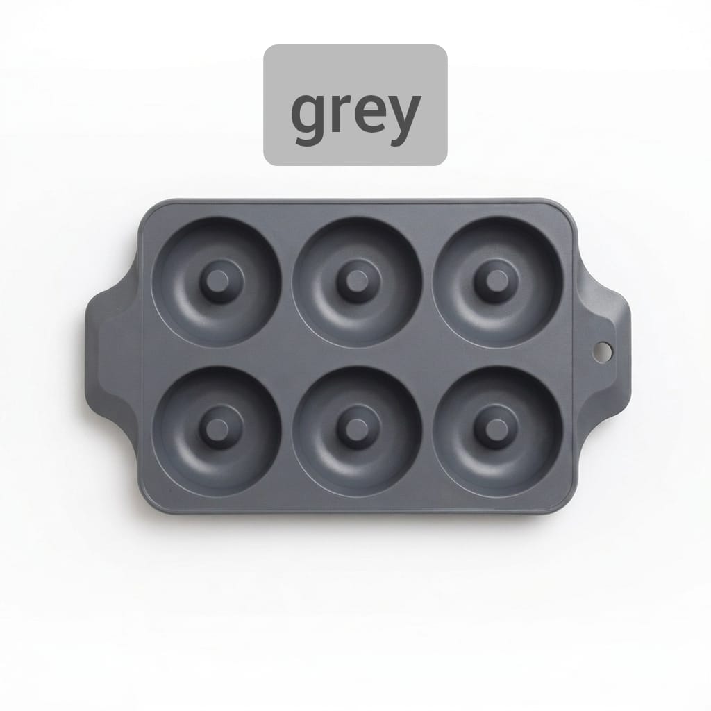 Premium Silicone Baking Mold - 6-Cavity Donut Pan