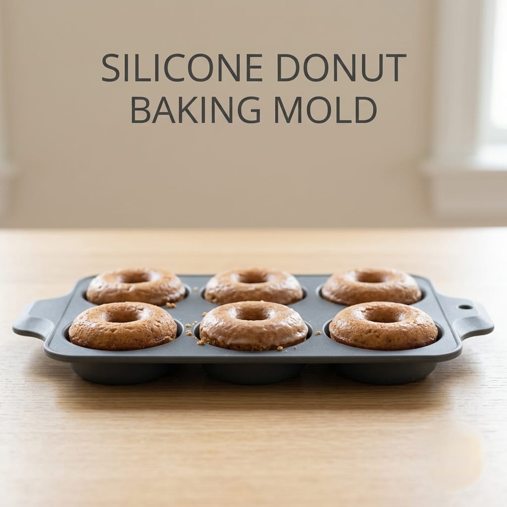 Premium Silicone Baking Mold - 6-Cavity Donut Pan