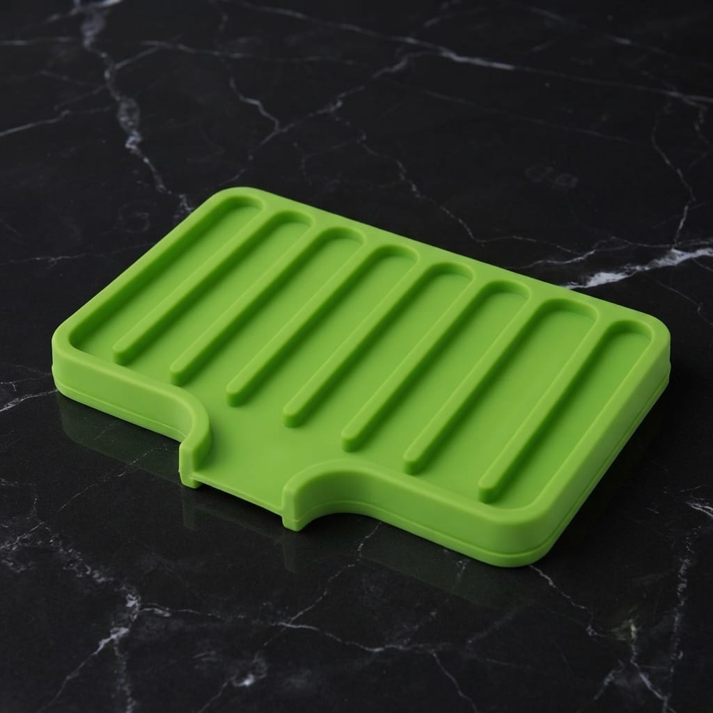 Modern Silicone Soap Tray for Bathroom & Kitchen Sink