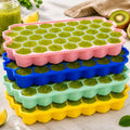 Honey Comb Silicone Ice Cube Tray Multi-Purpose Mold (Bundle of 4 Trays)