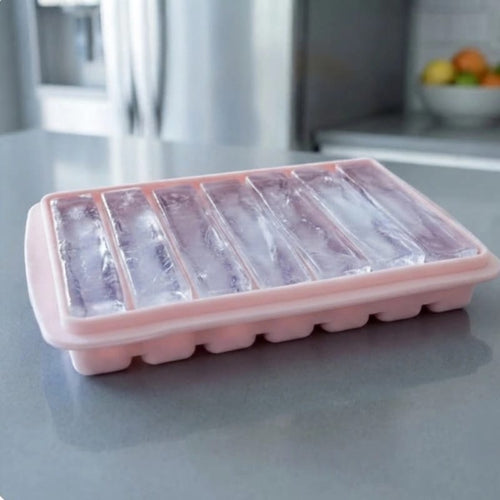 1-Piece Strip Silicone Ice Cube Tray – Food Grade Cube Mold for Freezer, Drinks & Cocktails (Copy)