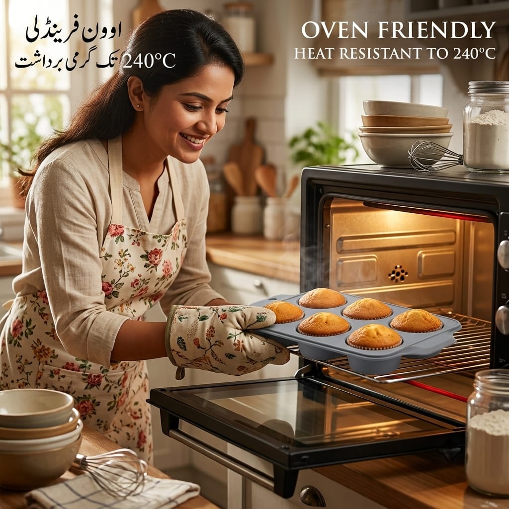 Premium Silicone Baking Mold – Muffin & Cupcake Tray