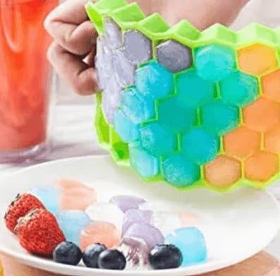 HoneyComb Silicone Ice Cube Tray Multi-Purpose Mold for chocolate and jelly making